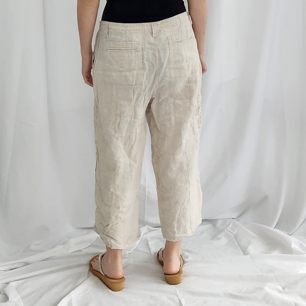 Talbots Irish‎ Linen Cropped Pants - Picture 3 of 4